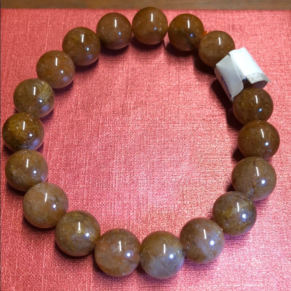 10mm natural hair rutilated quartz